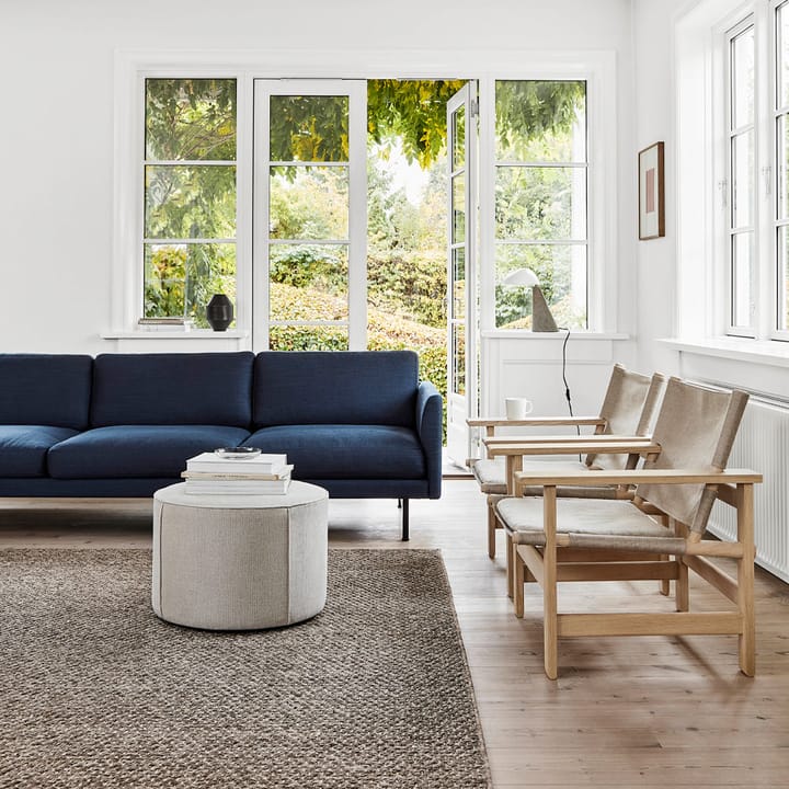Calmo 5623 Sofa, Sunniva 717-schwarz Stahl Fredericia Furniture
