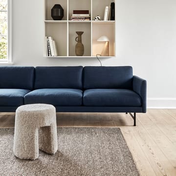 Calmo 5623 Sofa - Sunniva 717-schwarz Stahl - Fredericia Furniture