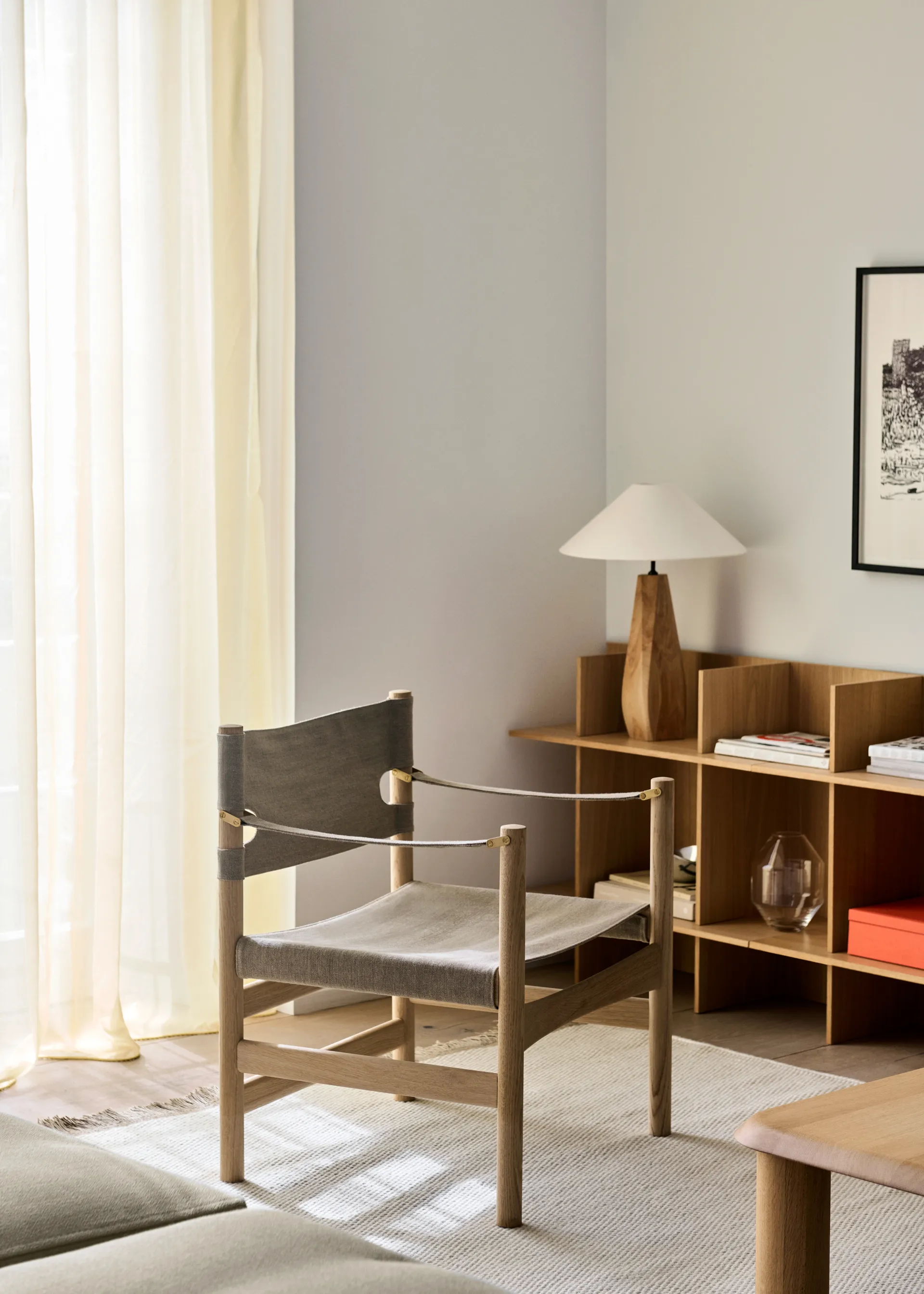 Canvas 21 Armstuhl, Naturell Canvas-hell geölte Eiche Fredericia Furniture