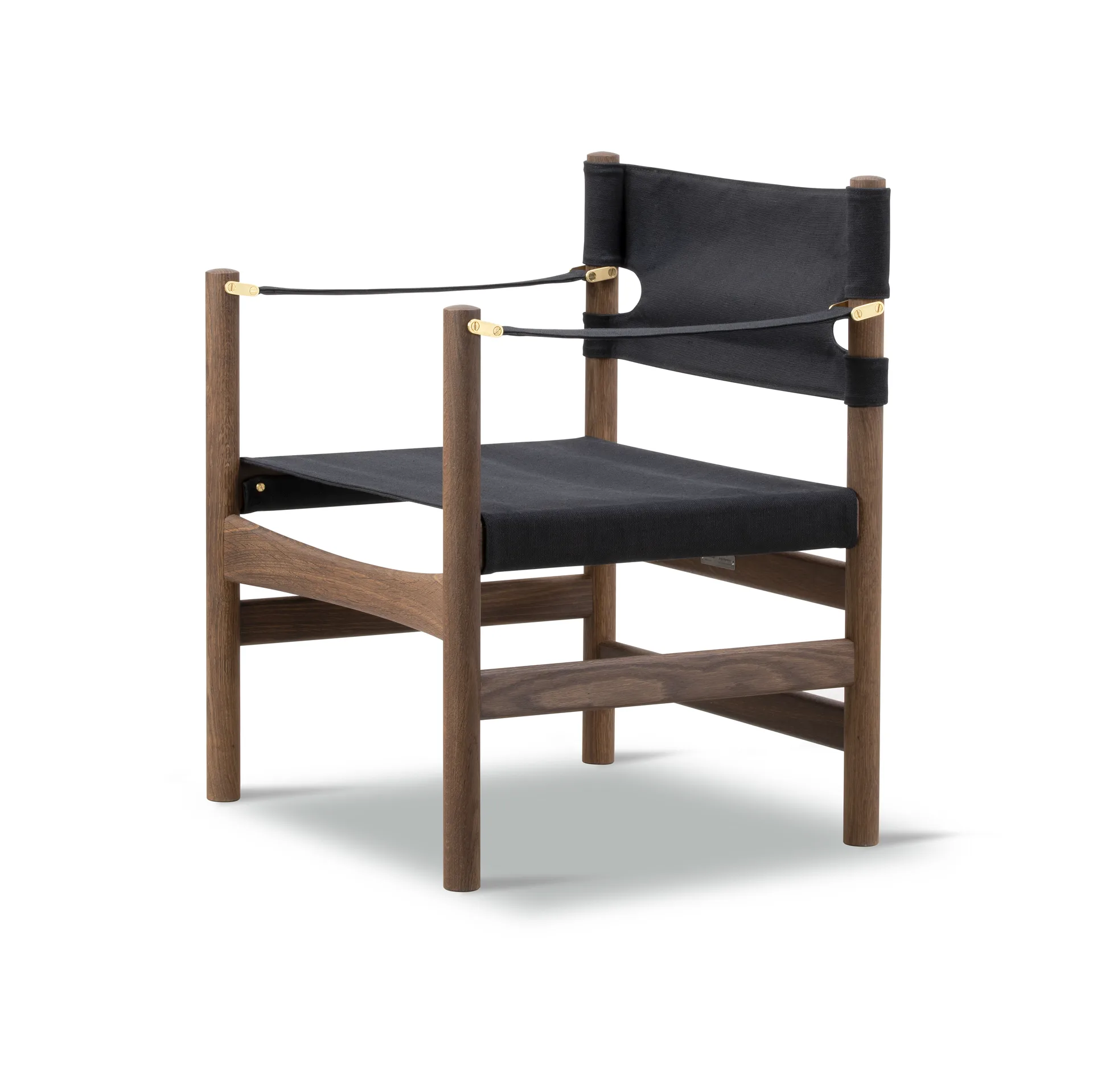 Canvas 21 Armstuhl, Schwarz Canvas-geölte Eiche Fredericia Furniture