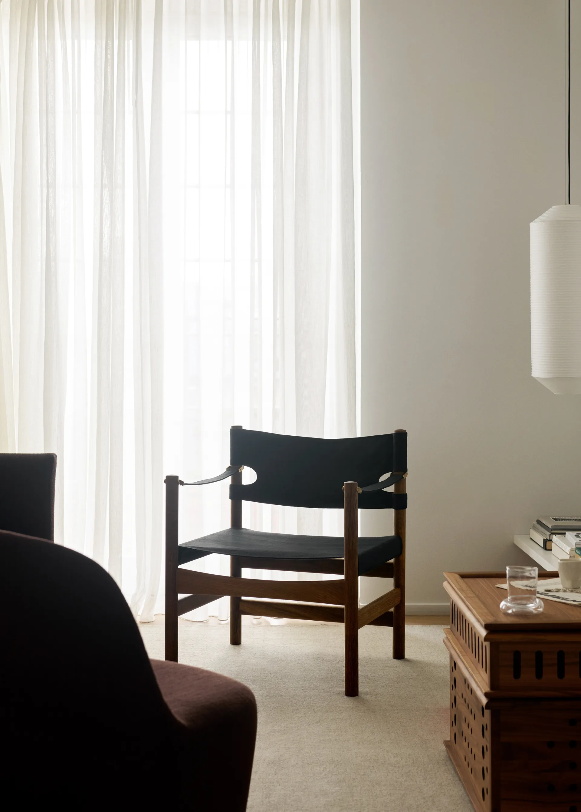 Canvas 21 Armstuhl, Schwarz Canvas-geölte Eiche Fredericia Furniture