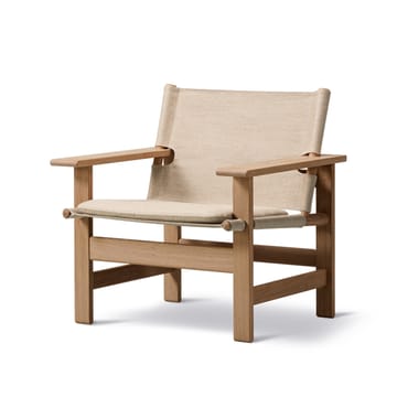 Canvas Chair Sessel - Canvas natur-hellgehöltes Eichenstativ, inkl Canvas Kissen - Fredericia Furniture