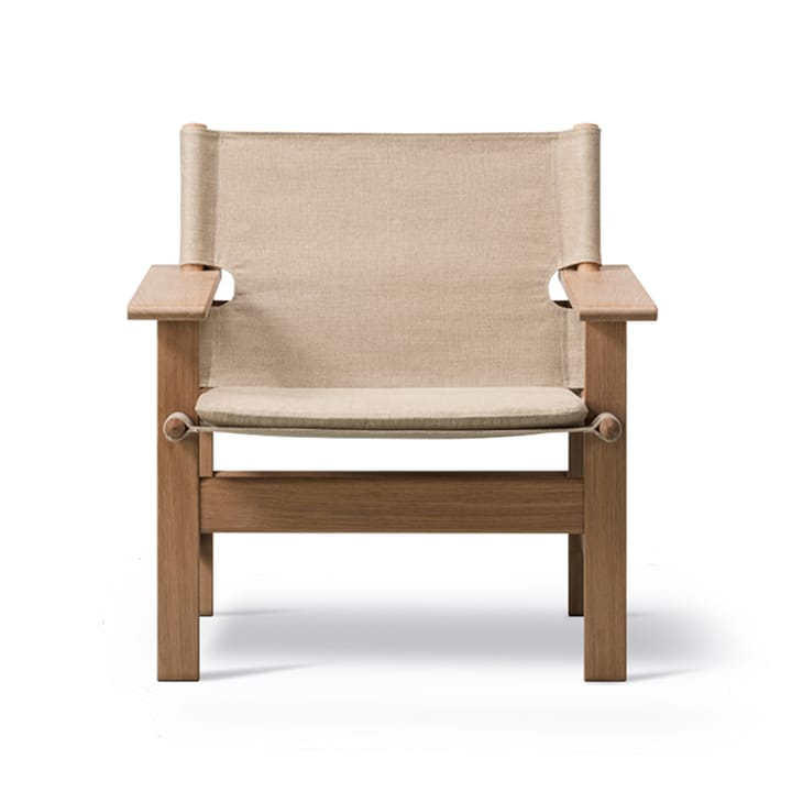 Canvas Chair Sessel - Canvas natur-hellgehöltes Eichenstativ, inkl Canvas Kissen - Fredericia Furniture
