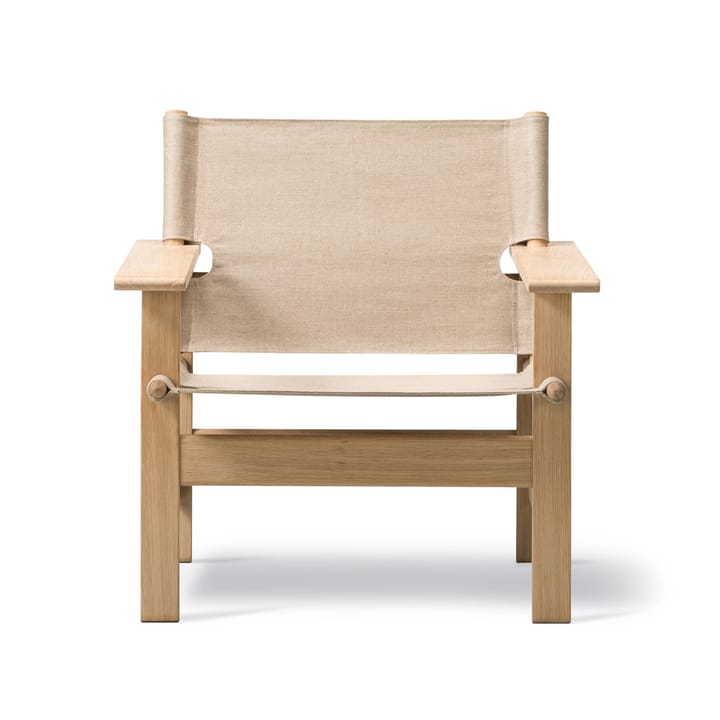 Canvas Chair Sessel - Canvas natur-Hellgeölt Eichenstativ - Fredericia Furniture