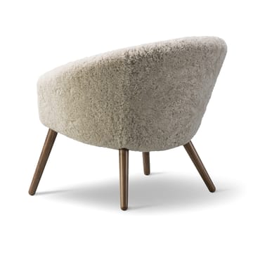 Ditzel Loung-Sessel aus Schaffell - Moonlight-walnut - Fredericia Furniture