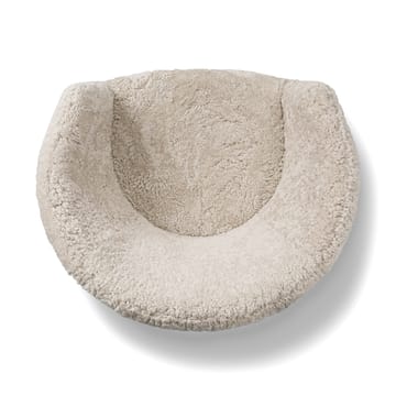 Ditzel Loung-Sessel aus Schaffell - Moonlight-walnut - Fredericia Furniture