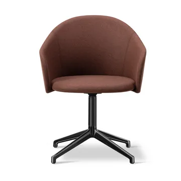 Gomo Armchair Sessel Swivel Base 4-Stern - Blazer CUZ4D-black - Fredericia Furniture