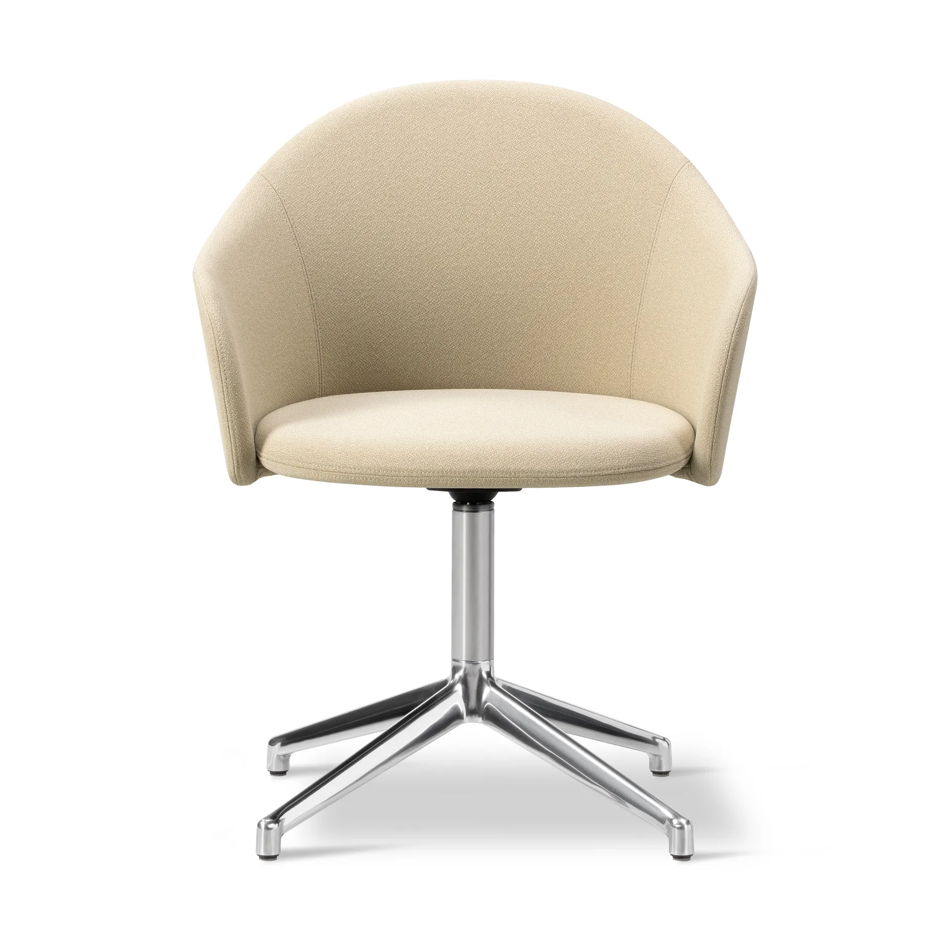 Gomo Armchair Sessel Swivel Base 4-Stern, Mylla 811-polierter Aluminium Fredericia Furniture