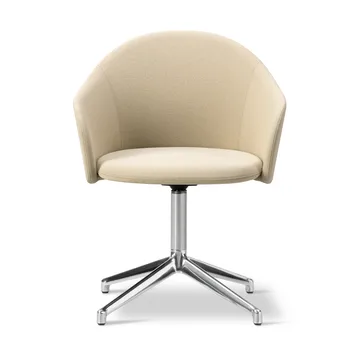 Gomo Armchair Sessel Swivel Base 4-Stern - Mylla 811-polierter Aluminium - Fredericia Furniture