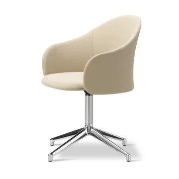 Gomo Armchair Sessel Swivel Base 4-Stern - Mylla 811-polierter Aluminium - Fredericia Furniture