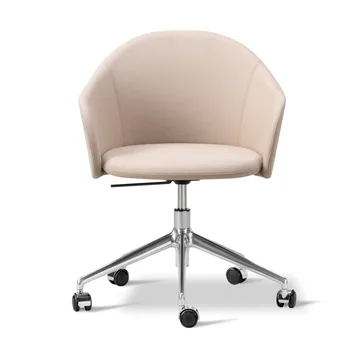 Gomo Armchair Sessel Swivel Base 5-Stern - Blazer CUZ47 Fairfield-polierter Aluminium - Fredericia Furniture