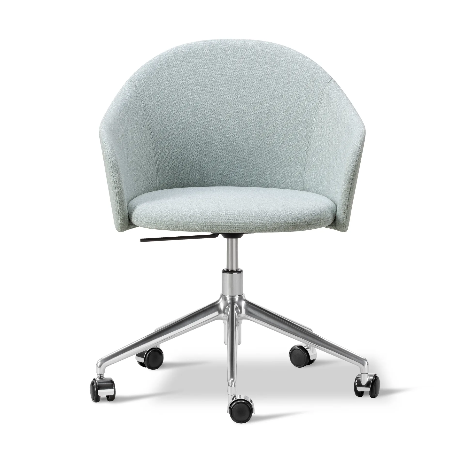 Gomo Armchair Sessel Swivel Base 5-Stern, Mylla 811-polierter Aluminium Fredericia Furniture