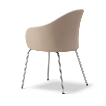 Gomo Armchair Sessel Tube Base - Blazer CUZ47 Fairfield-Edelstahl - Fredericia Furniture