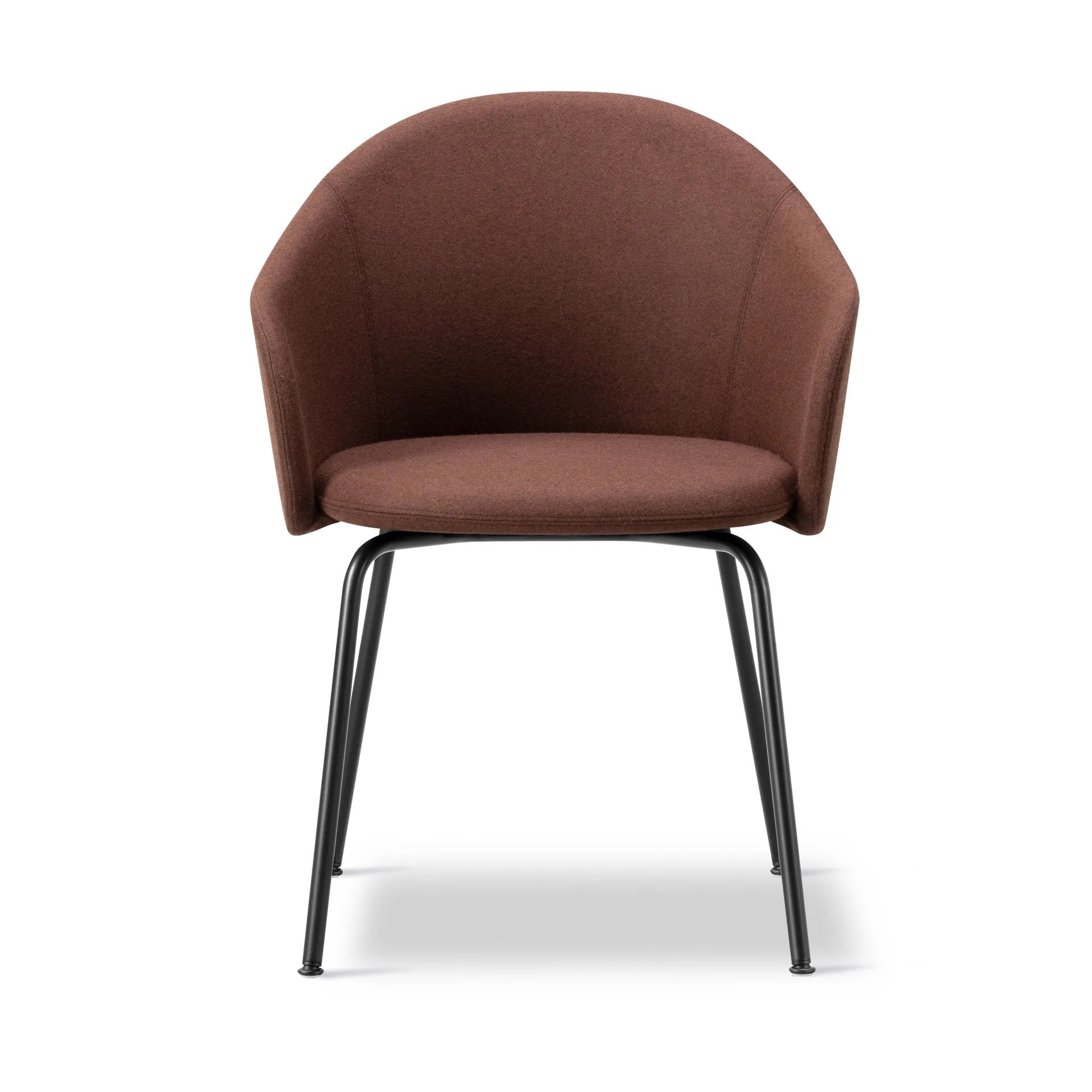 Gomo Armchair Sessel Tube Base, Blazer CUZ4D Dunalk-black Fredericia Furniture