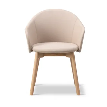 Gomo Armchair Sessel Wood Base - Blazer CUZ47 Fairfield-lackierte Eiche - Fredericia Furniture