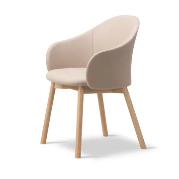 Gomo Armchair Sessel Wood Base - Blazer CUZ47 Fairfield-lackierte Eiche - Fredericia Furniture