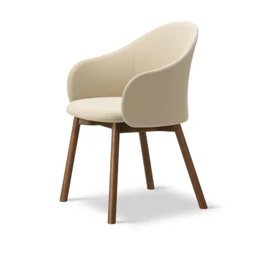 Gomo Armchair Sessel Wood Base - Mylla 221 Rauchgebeizte lackierte Eiche - Fredericia Furniture