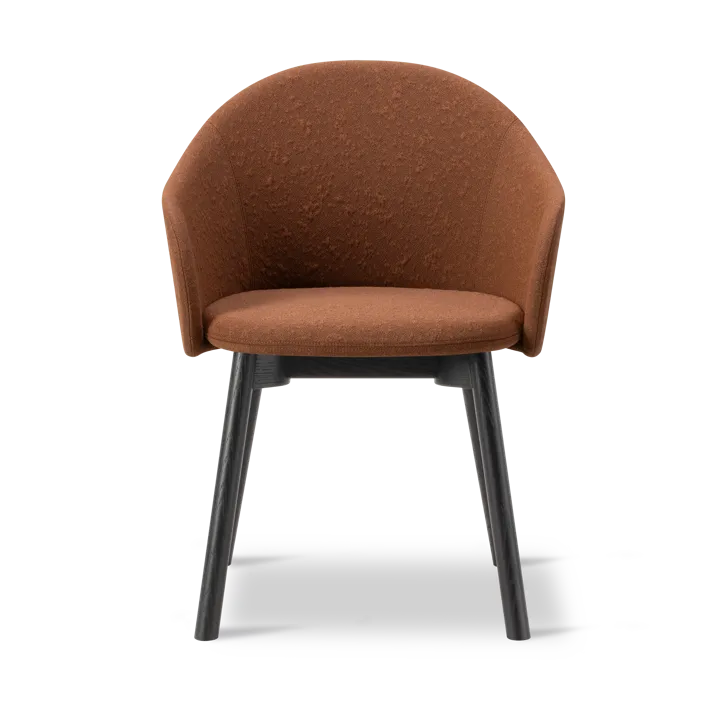 Gomo Armchair Sessel Wood Base - Myr 362 schwarz lackierte Eiche - Fredericia Furniture