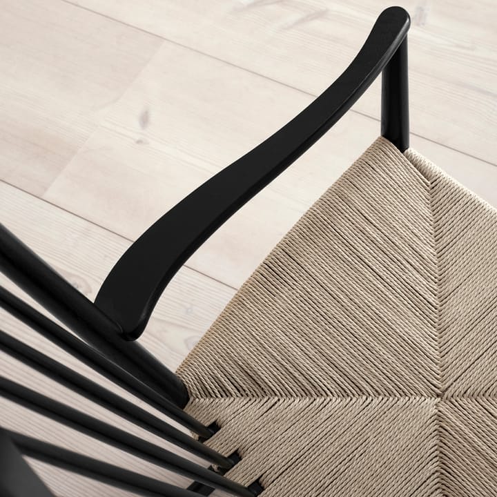 J16 Schaukelstuhl, Schwarz-schwarzlackierte Eiche Fredericia Furniture