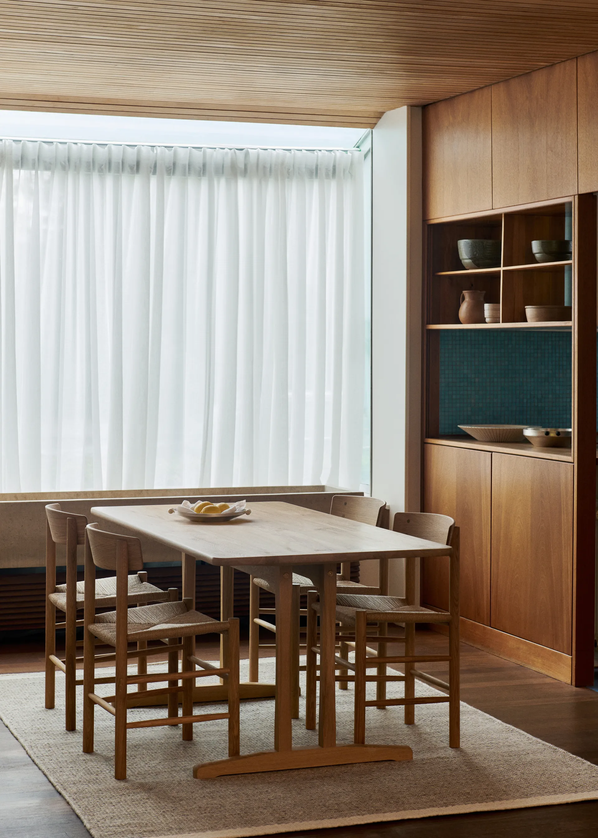 J39 Stuhl, Geölte Eiche–geflochten natur, 4er Pack,  Fredericia Furniture