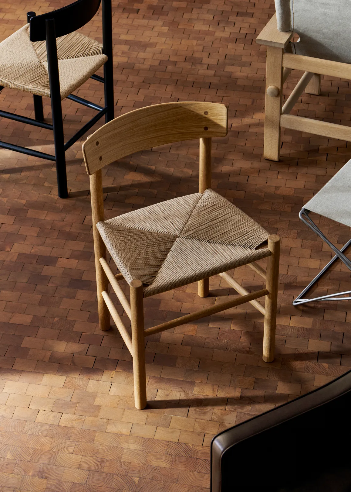 J39 Stuhl, Geölte Eiche–geflochten natur, 6er Pack,  Fredericia Furniture