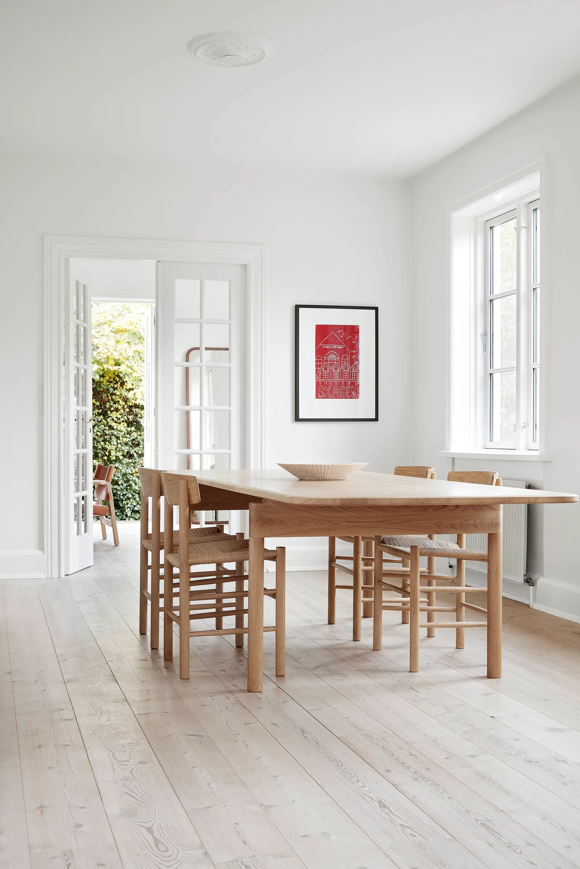 J39 Stuhl, Hell geölte Eiche-geflochten natur, 6er Pack,  Fredericia Furniture