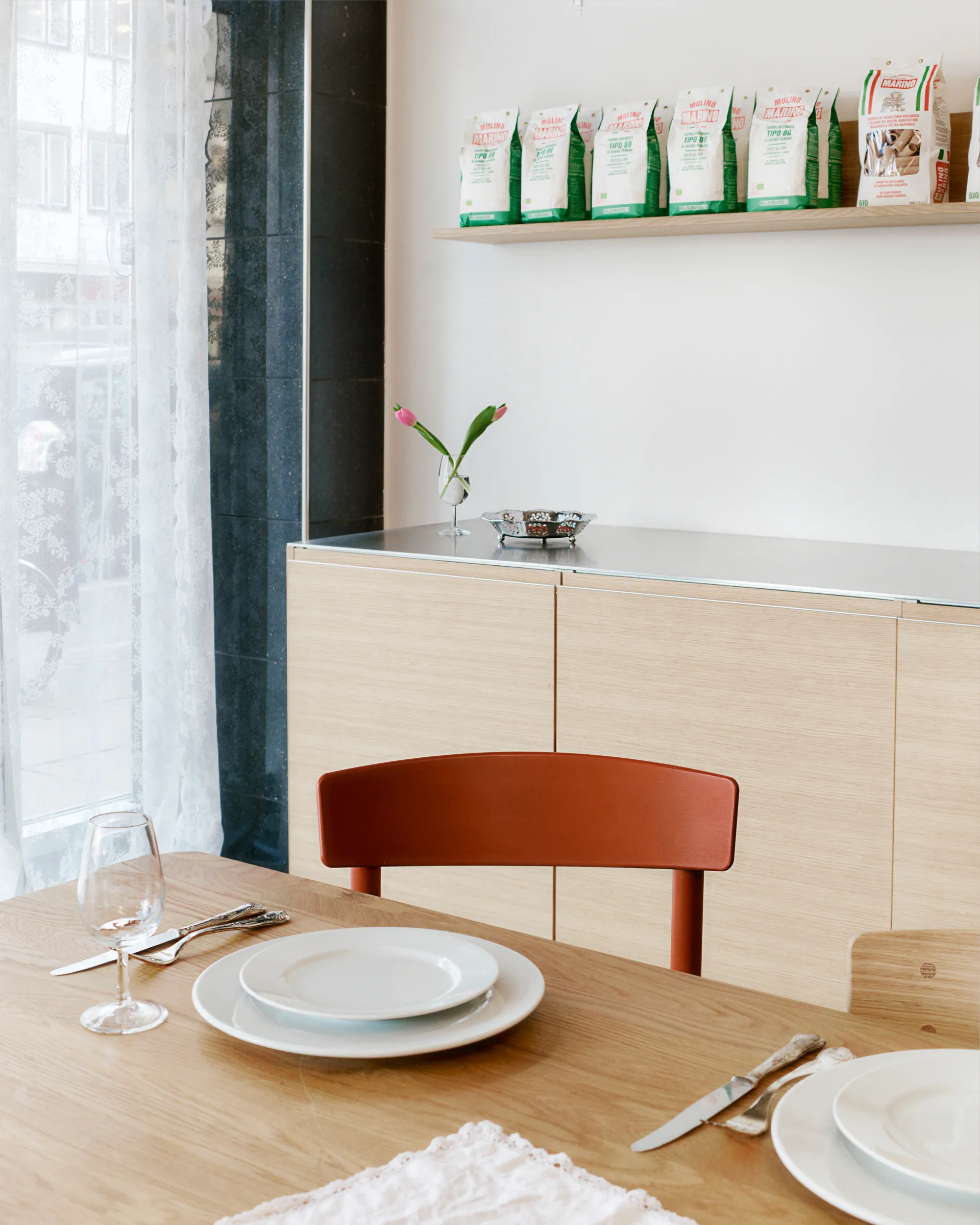 J39 Stuhl, Herritage red-geflecht natur Fredericia Furniture