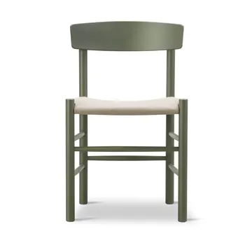 J39 Stuhl - Khaki green-natur Canvas - Fredericia Furniture