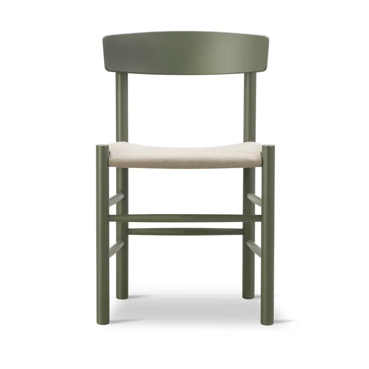 J39 Stuhl - Khaki green-natur Canvas - Fredericia Furniture