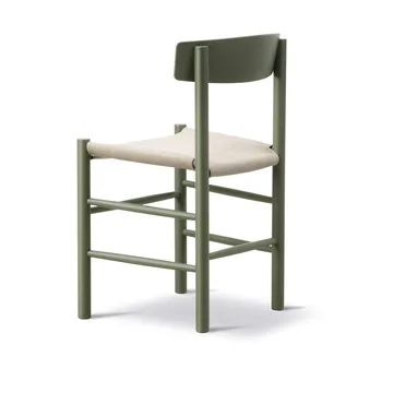 J39 Stuhl - Khaki green-natur Canvas - Fredericia Furniture