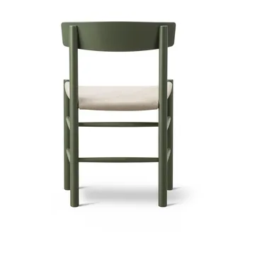 J39 Stuhl - Khaki green-natur Canvas - Fredericia Furniture