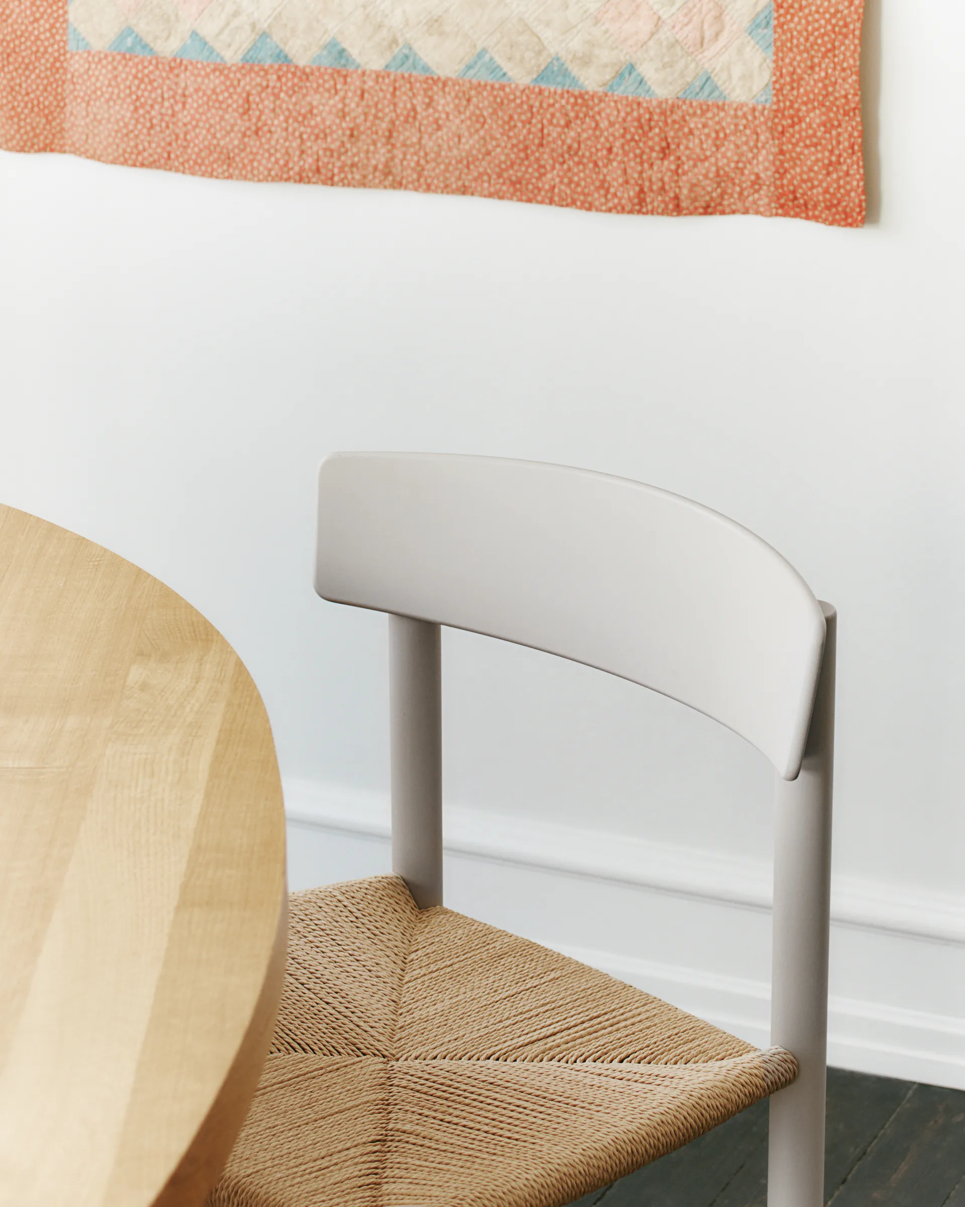 J39 Stuhl, Pebble grey-geflecht natur Fredericia Furniture