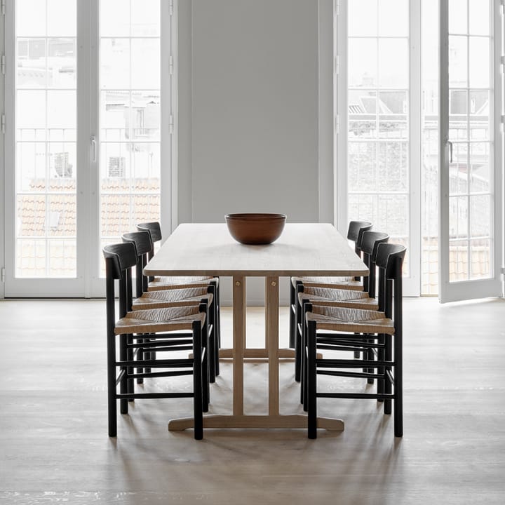 J39 Stuhl, Schwarz lackierte Eiche-geflechtet Schwarz Fredericia Furniture