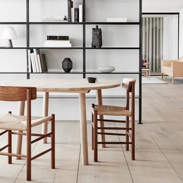 J39 Stuhl - Schwarz lackierte Eiche-geflechtet Schwarz - Fredericia Furniture