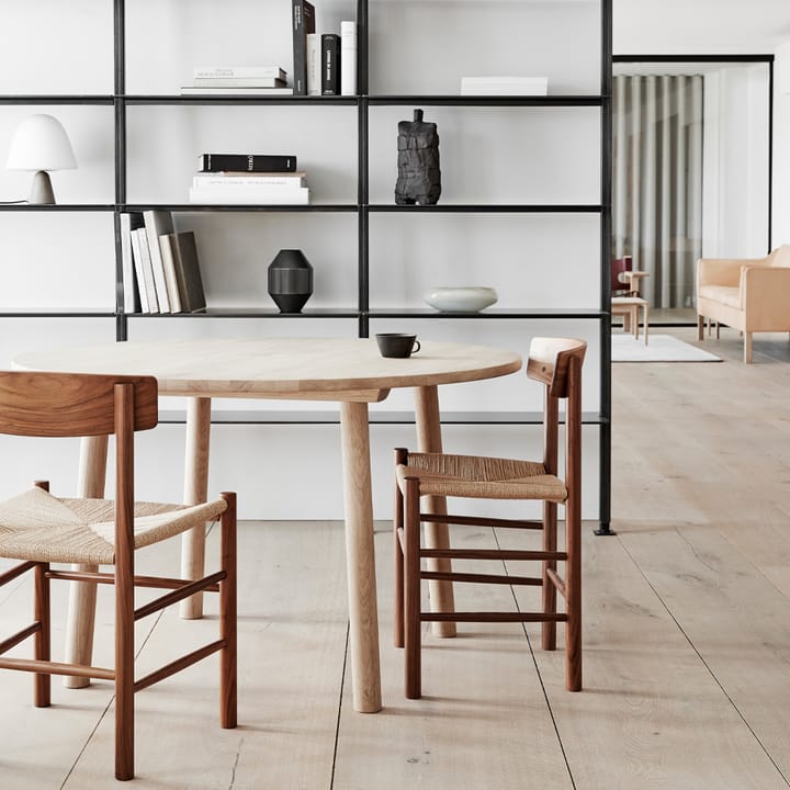 J39 Stuhl, Schwarz lackierte Eiche-geflechtet Schwarz Fredericia Furniture