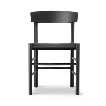 J39 Stuhl - Schwarz lackierte Eiche-schwarz canvas - Fredericia Furniture