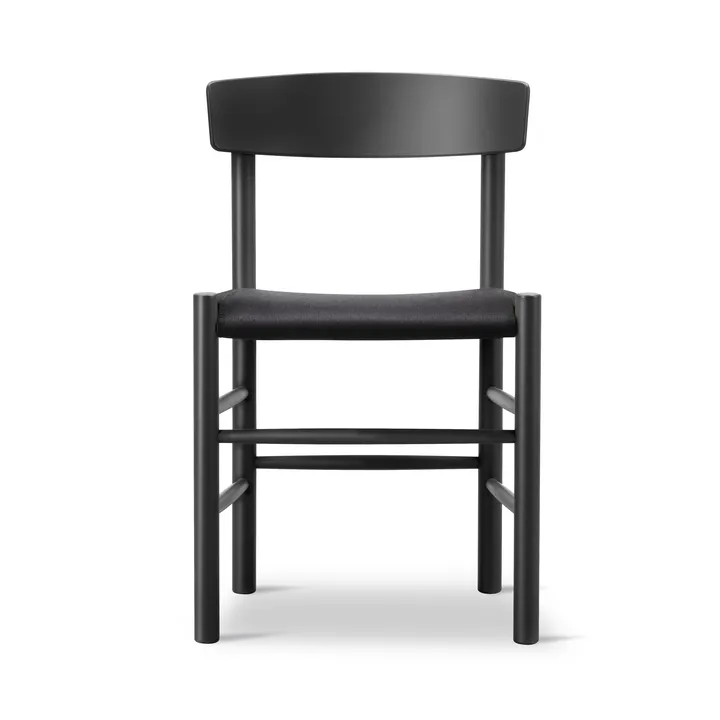 J39 Stuhl - Schwarz lackierte Eiche-schwarz canvas - Fredericia Furniture
