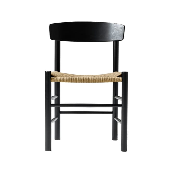 J39 Stuhl - Schwarzlackierte Eiche-geflochten Natur - Fredericia Furniture