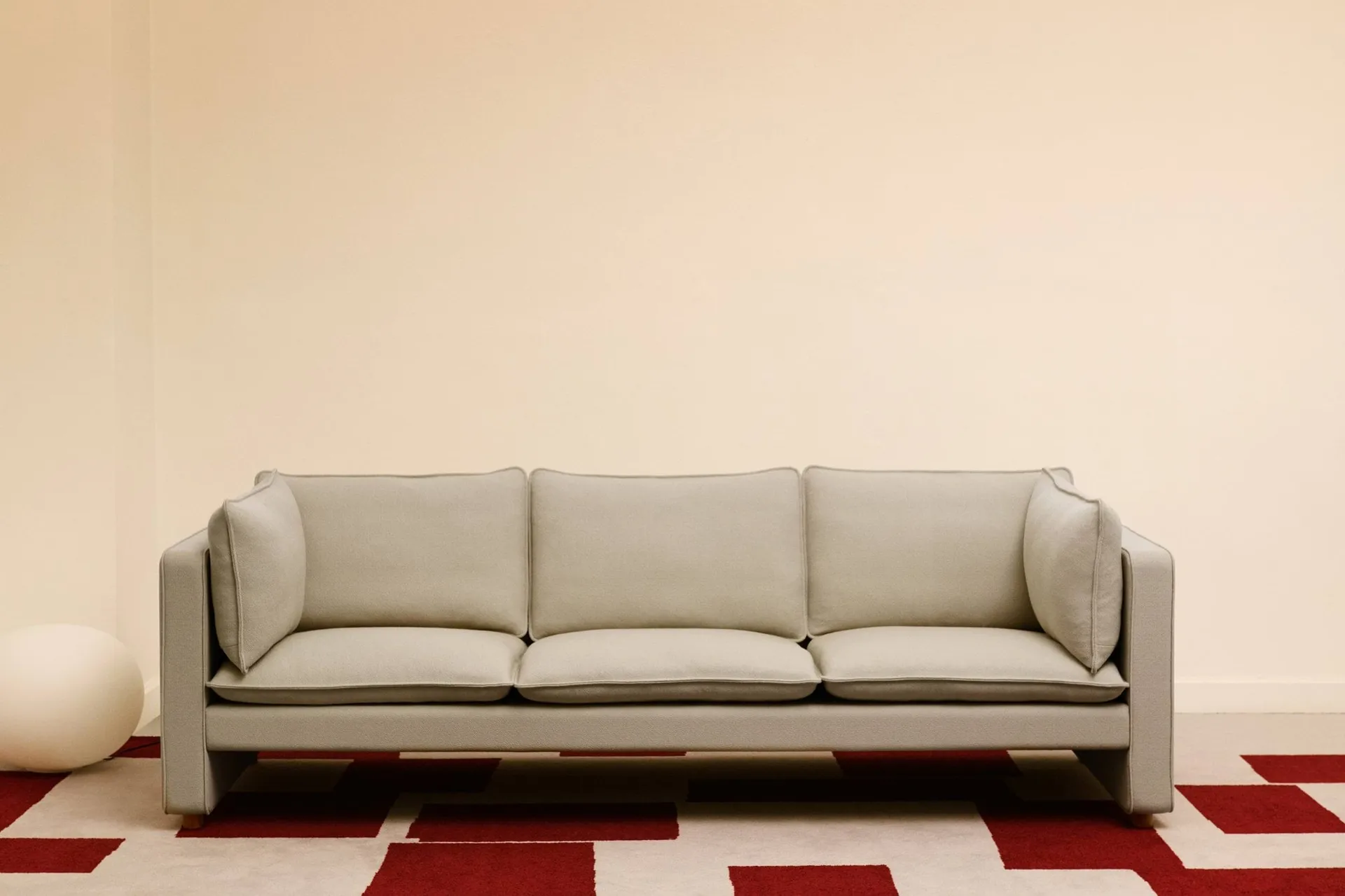 Jota Sofa, Vidar 146-hellgeölte Eiche, 231 cm, 3-Sitzer Fredericia Furniture
