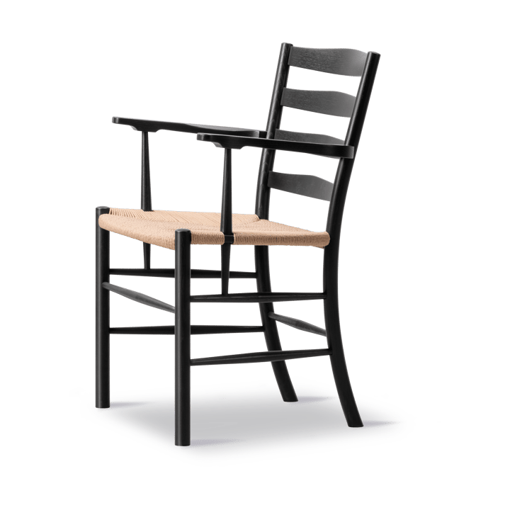 Klint Armlehnstuhl - Naturgeflochten-schwarz lackierte Eiche - Fredericia Furniture