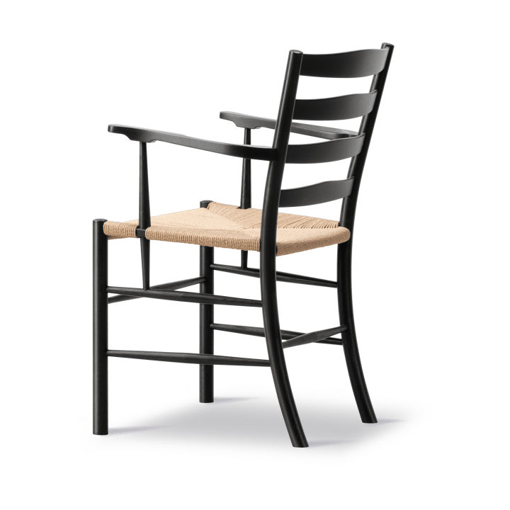 Klint Armlehnstuhl, Naturgeflochten-schwarz lackierte Eiche Fredericia Furniture