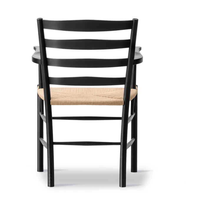 Klint Armlehnstuhl, Naturgeflochten-schwarz lackierte Eiche Fredericia Furniture
