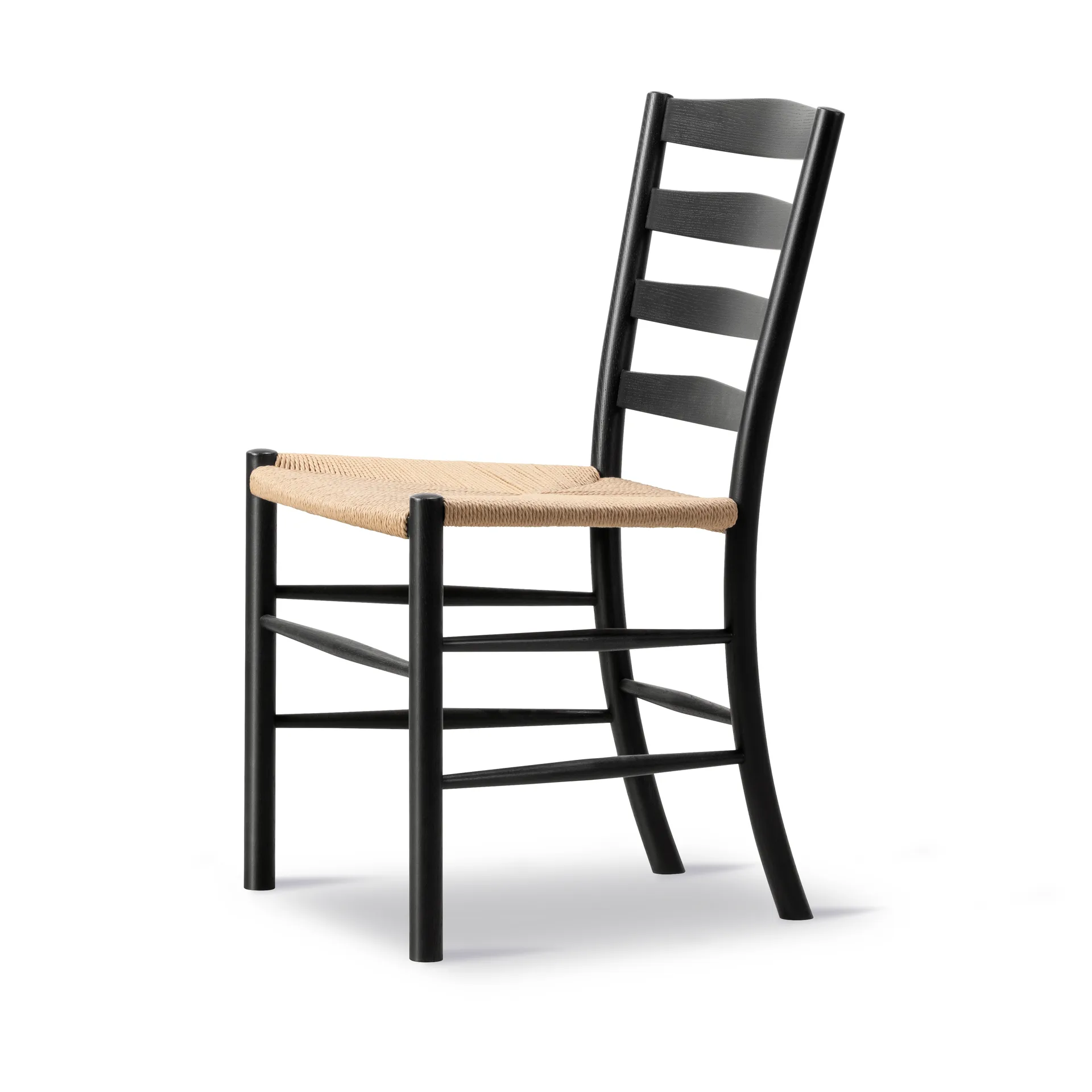 Klint Stuhl, Naturgeflochten-schwarz lackierte Eiche Fredericia Furniture