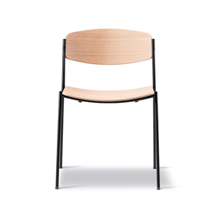 Lynderup 3080 Stuhl - Lackierte Eichen- schwarze Stahlstativ - Fredericia Furniture