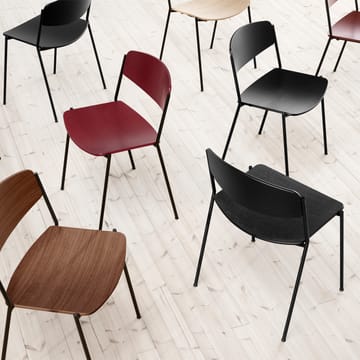 Lynderup 3080 Stuhl - Lackierte Eichen- schwarze Stahlstativ - Fredericia Furniture