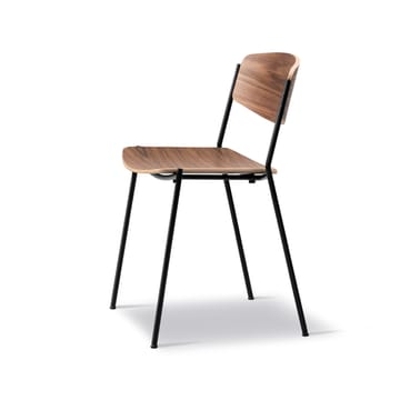 Lynderup 3080 Stuhl - Lackiertes Walnuss-schwarz Stahlgestell - Fredericia Furniture