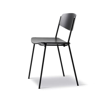 Lynderup 3080 Stuhl - Schwarz-stahlfarbenes Stativ - Fredericia Furniture