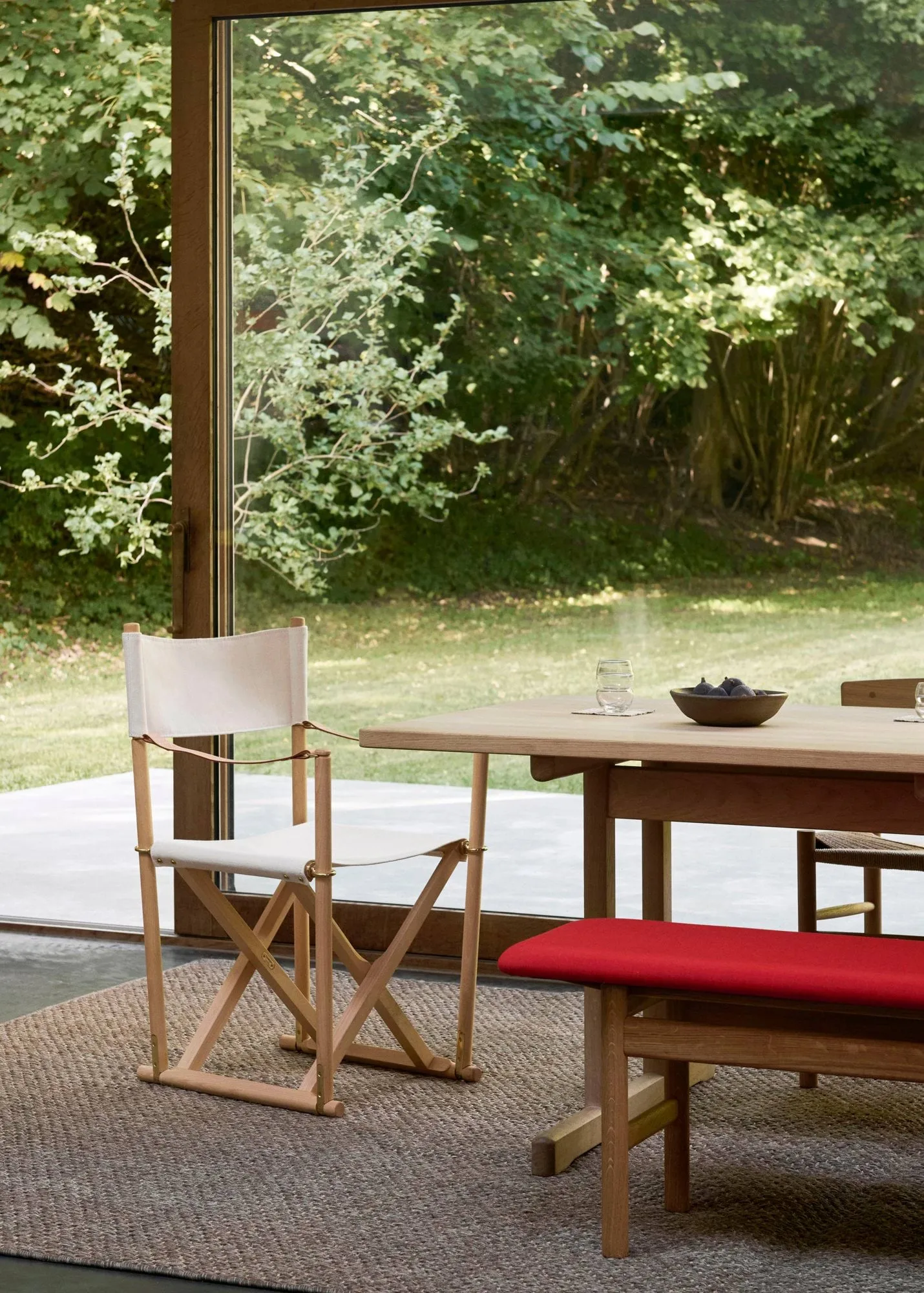 MK16 Folding Chair Stuhl, Off white-geölte Buche Fredericia Furniture