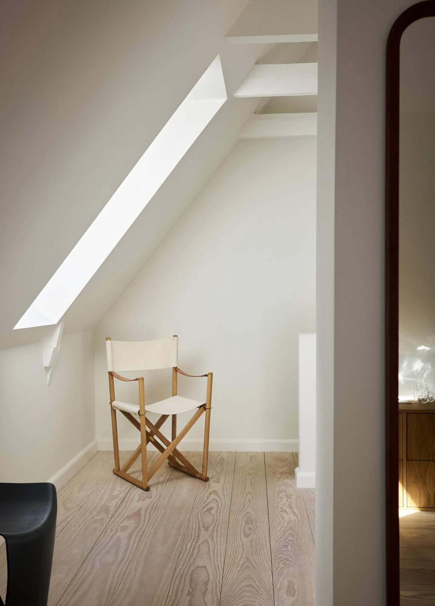 MK16 Folding Chair Stuhl, Off white-geölte Eiche Fredericia Furniture