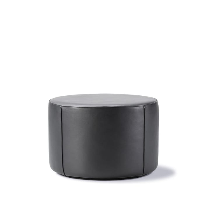 Mono Sitzhocker - Leder Omni 301 black-Ø55 cm - Fredericia Furniture